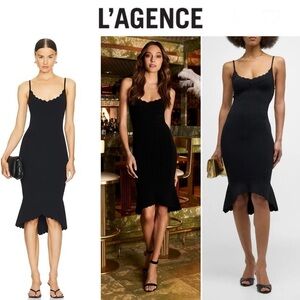 L'Agence Asa Knit Midi Dress Sz M NWT